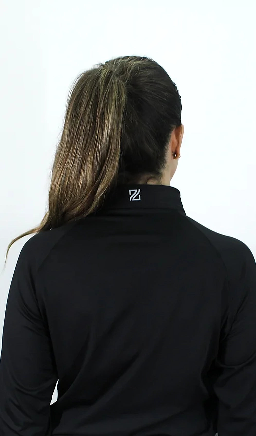 Long sleeve shirt with zipper